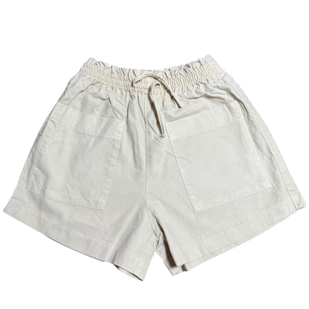 ZARA Kids Beige Linen-Blend Pull-On Shorts w/ Pockets | Size 10Y